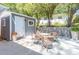 Outdoor patio with additional space to relax in the backyard at 3860 Carlton Dr, Atlanta, GA 30341
