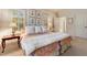 Cozy bedroom with a comfortable bed, charming bedside lamps, and decorative botanical wall art at 2550 Ballantrae Cir, Cumming, GA 30041