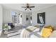 Bright bedroom with a ceiling fan, and balcony access, offering a relaxed atmosphere at 1140 Hubbard Sw St, Atlanta, GA 30310