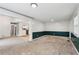 Spacious living room with carpet and a stylish two-toned paint scheme at 2529 Ridgecrest Nw Dr, Kennesaw, GA 30152