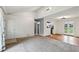 Open-concept living room seamlessly connecting to the kitchen and outdoor patio at 2529 Ridgecrest Nw Dr, Kennesaw, GA 30152