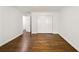 Bedroom featuring hardwood floors, recessed lighting, and closet at 4477 Jett Nw Rd, Atlanta, GA 30327