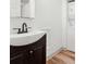 Modern bathroom features a stylish sink and washer/dryer at 3826 Ensign Dr, Chamblee, GA 30341