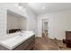 Stylish bathroom featuring a modern vanity, large mirror, and elegant lighting, creating a serene and inviting space at 6454 Meridian Way, Atlanta, GA 30328