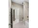 Bathroom showcasing a tub, shower, and tile flooring at 6454 Meridian Way, Atlanta, GA 30328