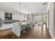 Spacious kitchen with a central island, stainless appliances, and an open floor plan at 6454 Meridian Way, Atlanta, GA 30328