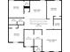 Second floor plan featuring bedrooms, bathrooms, walk-in closets, Gathering room, and laundry area at 1439 Veranda Ln, Mcdonough, GA 30253