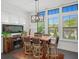 Well-lit dining area with fireplace features natural light from large windows at 4068 Allegretto Se Cir # 10, Atlanta, GA 30339