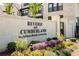 Beautifully landscaped community entrance sign for Reverie on Cumberland at 4068 Allegretto Se Cir # 10, Atlanta, GA 30339
