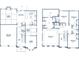 Detailed floor plan showcasing the layout of a two-story home, including room dimensions and features at 13580 Whitman Lane, Covington, GA 30014