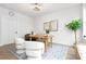 Bright home office with hardwood floors, stylish decor, and plenty of natural light at 332 Gibson Se St, Atlanta, GA 30316