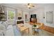 Cozy living room with stylish decor, ceiling fan, and a comfortable seating arrangement at 794 Frederica Ne St # 2, Atlanta, GA 30306