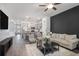 Open-concept living space showcasing the kitchen and living room with modern finishes at 515 Vandenburg Dr, Villa Rica, GA 30180