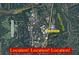 Aerial map highlighting the location of 703 Gettysburg Place, near Cherokee Country Club at 703 Gettysburg Pl, Atlanta, GA 30350