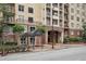 The building has a covered entrance and meticulous landscaping, offering an inviting and sophisticated curb appeal at 1101 Juniper Ne St # 415, Atlanta, GA 30309