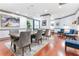 Community room featuring a dining table, chairs, and plush seating areas at 1101 Juniper Ne St # 415, Atlanta, GA 30309
