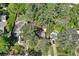 Beautiful aerial view of a well-maintained home nestled among mature trees at 1015 S Candler St, Decatur, GA 30030