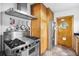 Updated kitchen with stainless steel appliances, gas range and plenty of cabinet space at 1015 S Candler St, Decatur, GA 30030