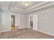 Bright bedroom with trey ceiling and multiple doorways at 3314 Tiara Cir, Atlanta, GA 30311