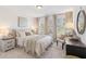 Bright bedroom with natural light, neutral decor, and stylish furniture at 432 Carrera Ln, Acworth, GA 30102