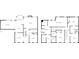 Detailed architectural layout of both the first and second stories at 265 Lily Cove Dr, Loganville, GA 30052