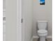 Powder room with toilet and sink at 269 Shoals Bridge Rd, Acworth, GA 30102