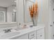 Modern bathroom featuring double sinks, large mirrors, and stylish decor at 269 Shoals Bridge Rd, Acworth, GA 30102