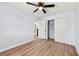 Spacious bedroom with hardwood floors and neutral walls at 459 Orchard Dr, Stone Mountain, GA 30083