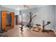 Multi purpose bonus room featuring personal sauna, neutral paint, and hardwood floors at 192 Palisade Point Dr, Ellenwood, GA 30294