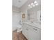 Bright bathroom featuring a tub shower and a long marble vanity at 7425 Twin Creek Ct, Cumming, GA 30041