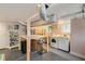 Finished basement featuring laundry area, work space, and ample storage at 298 Birch St, Atlanta, GA 30354