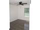 Bright bedroom with wood floors, a window and a ceiling fan at 6737 Mason Creek Rd, Douglasville, GA 30135
