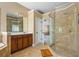 Beautiful bathroom features dual sinks, a shower, and a separate tub at 1041 Sweetwater Bridge Cir, Douglasville, GA 30134