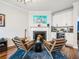 Inviting living room with fireplace, built-in bar, and hardwood floors at 3501 Chattahoochee Summit Se Ln, Atlanta, GA 30339