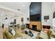 Bright, modern living space with high ceilings, updated fireplace, open floor plan, and stylish decor at 878 Dill Sw Ave, Atlanta, GA 30310