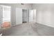 Bedroom featuring a closet, carpet and an attached bathroom at 2965 Carrie Farm Nw Rd, Kennesaw, GA 30144