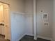 Laundry room featuring wire shelving and hookups for washer and dryer at 1636 Fuma Leaf Way, Mcdonough, GA 30253