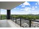 Spacious balcony with glass railings offering panoramic views of the city skyline at 2425 Peachtree Ne Rd # 1409, Atlanta, GA 30305