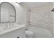 Modern bathroom with updated vanity and shower at 3512 Hidden Acres Drive, Atlanta, GA 30340