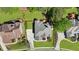 This aerial shot showcases the home's roof, landscaping, and backyard at 6252 Fernstone Trl, Acworth, GA 30101