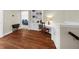 Hallway with hardwood flooring leading to bedroom at 6252 Fernstone Trl, Acworth, GA 30101