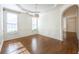 Dining room with hardwood floors, chair rail, and natural light at 2361 Maplewood Ct # 25, Atlanta, GA 30339