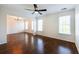 Spacious living room with hardwood floors, natural light and an open floor plan for easy living at 2361 Maplewood Ct # 25, Atlanta, GA 30339