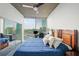 Comfortable bedroom with an expansive window providing great city views at 3324 Peachtree Ne Rd # 1518, Atlanta, GA 30326
