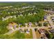 Beautiful aerial view of a suburban neighborhood with mature trees and well-maintained lawns at 960 Revere Way, Hampton, GA 30228