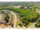 Scenic aerial shot showcases a peaceful community surrounded by lush greenery at 960 Revere Way, Hampton, GA 30228
