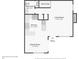 First floor layout with kitchen, dining room, living room and bathroom at 1066 Rock Creek Ln, Norcross, GA 30093