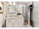 Updated bathroom featuring granite countertop and modern fixtures at 1570 Dekalb Ne Ave # F, Atlanta, GA 30307
