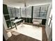 Bright home office with lots of windows and light and decorative accent walls at 173 Amherst Nw Pl, Atlanta, GA 30327