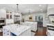 Gourmet kitchen with marble countertops, double islands, and high-end appliances at 3114 Peachtree Ne Dr, Atlanta, GA 30305